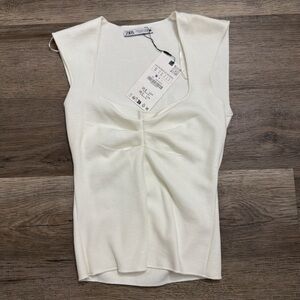 Zara Cream Women's Blouse